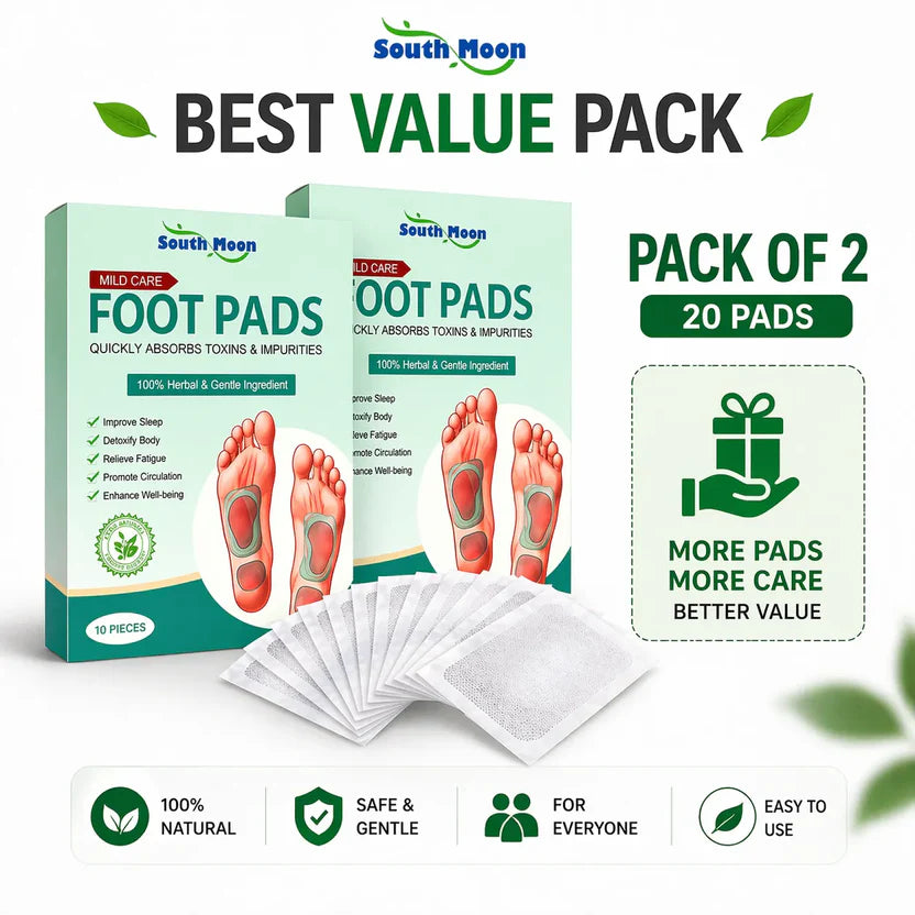 (20 Patches) Detox Foot Patch Natural Detox Foot Pads – Herbal Cleansing Foot Care Pads for Overnight Relaxation & Stress Relief