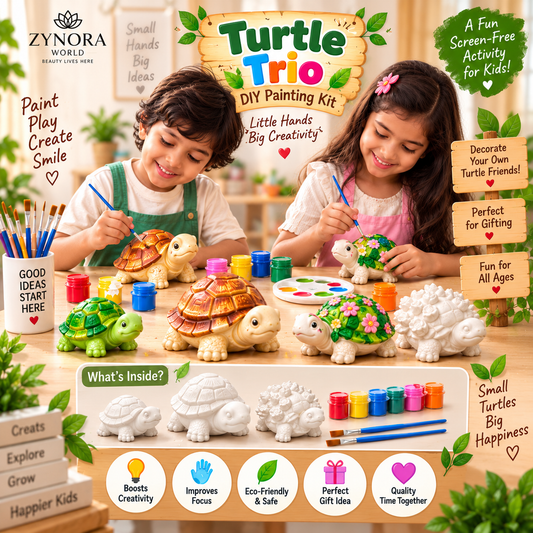 🐢 Turtle Trio DIY Painting Kit